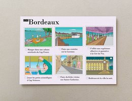 Illustrierte Postkarten Bordeaux