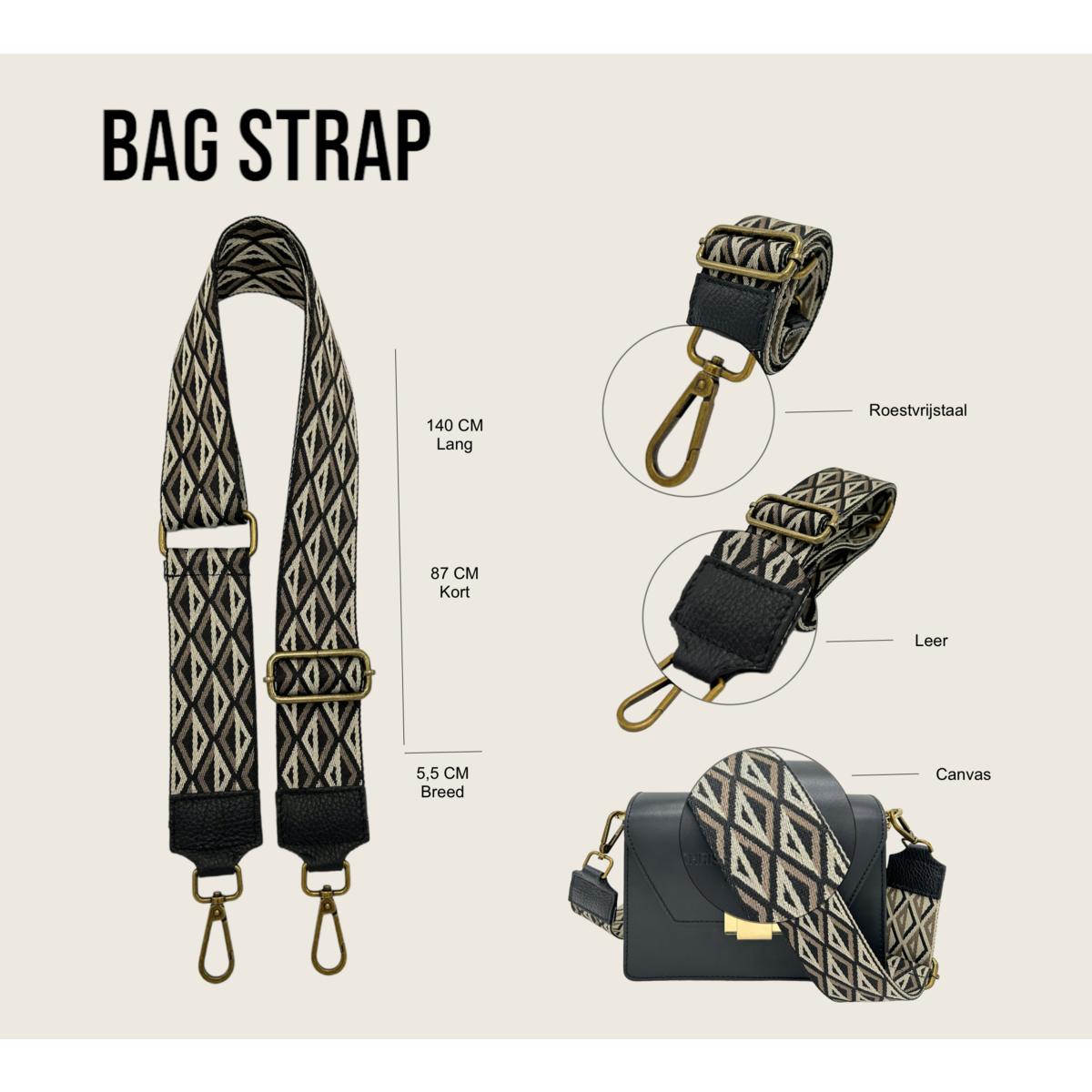 Tracolla per borsa Kiki
