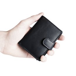 Cardprotector - Miniwallet - Mini wallet - Leather card holder leather - Credit card holder In 11 Colors