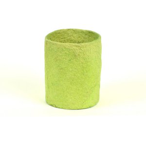 Pennenhouder pap groene kleuren 8,5x10,5 cm