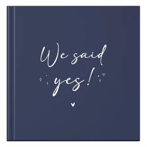 Fyllbooks Wedding Guestbook - We said yes - Blue