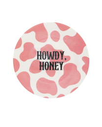 Dessertplatte "Howdy Honey" Cowgirl -Ära