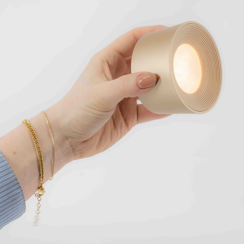Schreibtischlampe Design LED auf Batterie weiß, mit Wandmontage