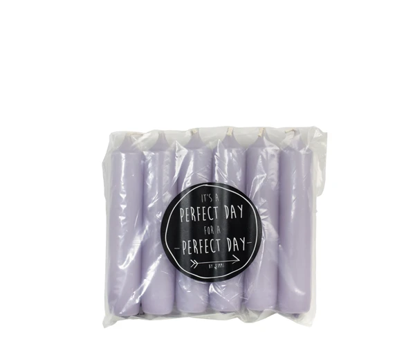 Cadeau dinerkaars - Lavender - 2,1 x 12 cm - 20 sets