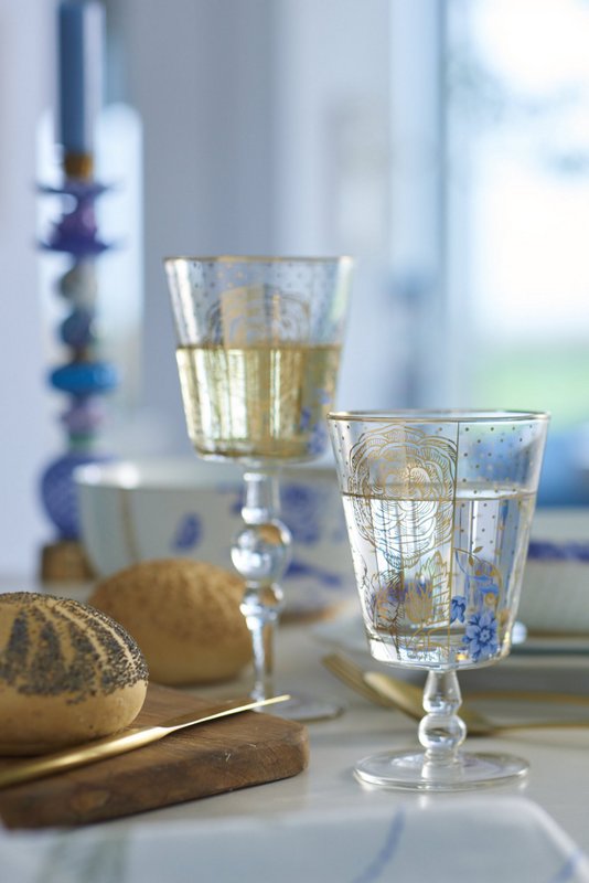 Water Glass o/f Royal Golden Dots 360ml