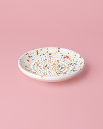 Rallador Little Artisanal Ceramic Plate / Multicolor Carnival