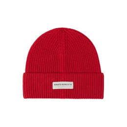 RB5004V | Sharp set and cap in a mixed Made in Italy wool shirt. Red color - single size