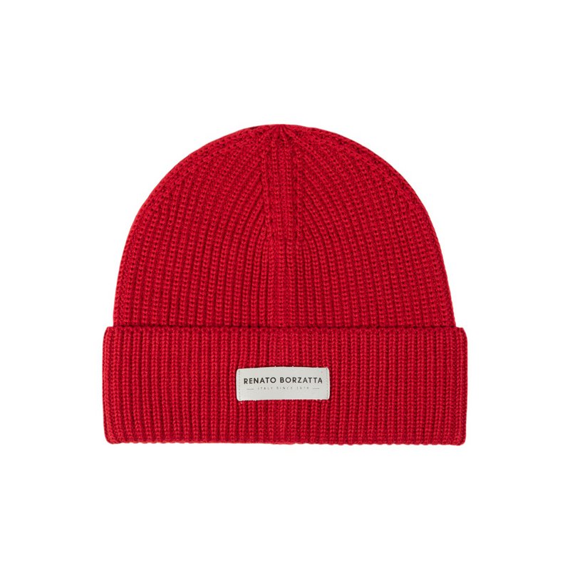 RB5004V | Sharp set and cap in a mixed Made in Italy wool shirt. Red color - single size