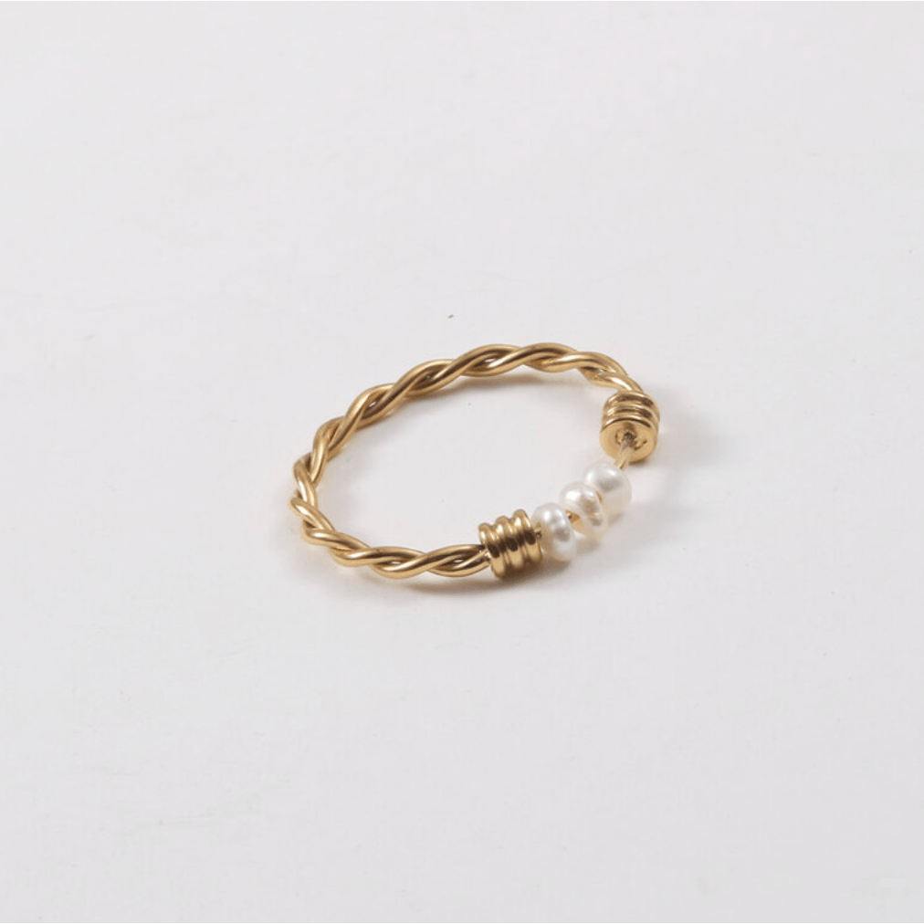 Iaap - Pearl Fidget Twist Ring