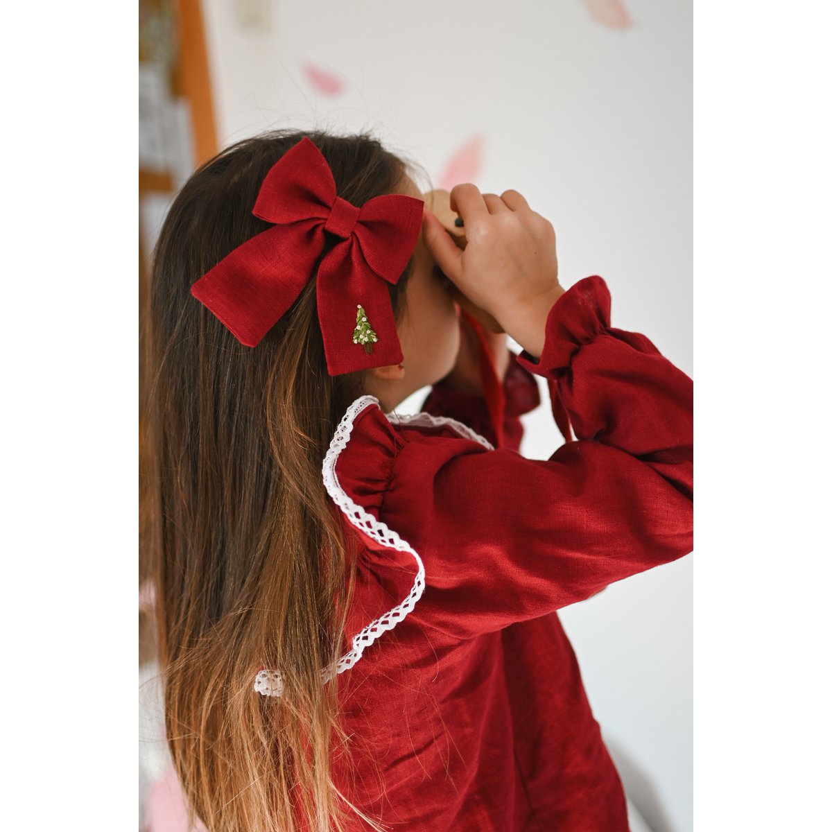 Árbol de Navidad Lazos para el cabello grandes o midi