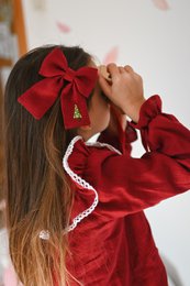 Árbol de Navidad Lazos para el cabello grandes o midi