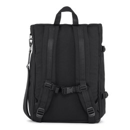 Schwarz ♻️ Wickeltasche aus recyceltem Polyester