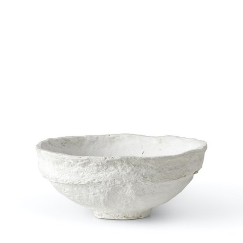 SUSTAIN Sculpturale schaal, groot wit