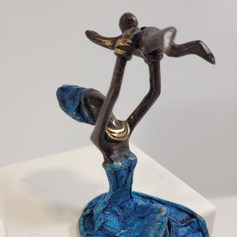 Sculpture en bronze "Bébé volant" de Karim Sana | 15 cm | Couleurs différentes