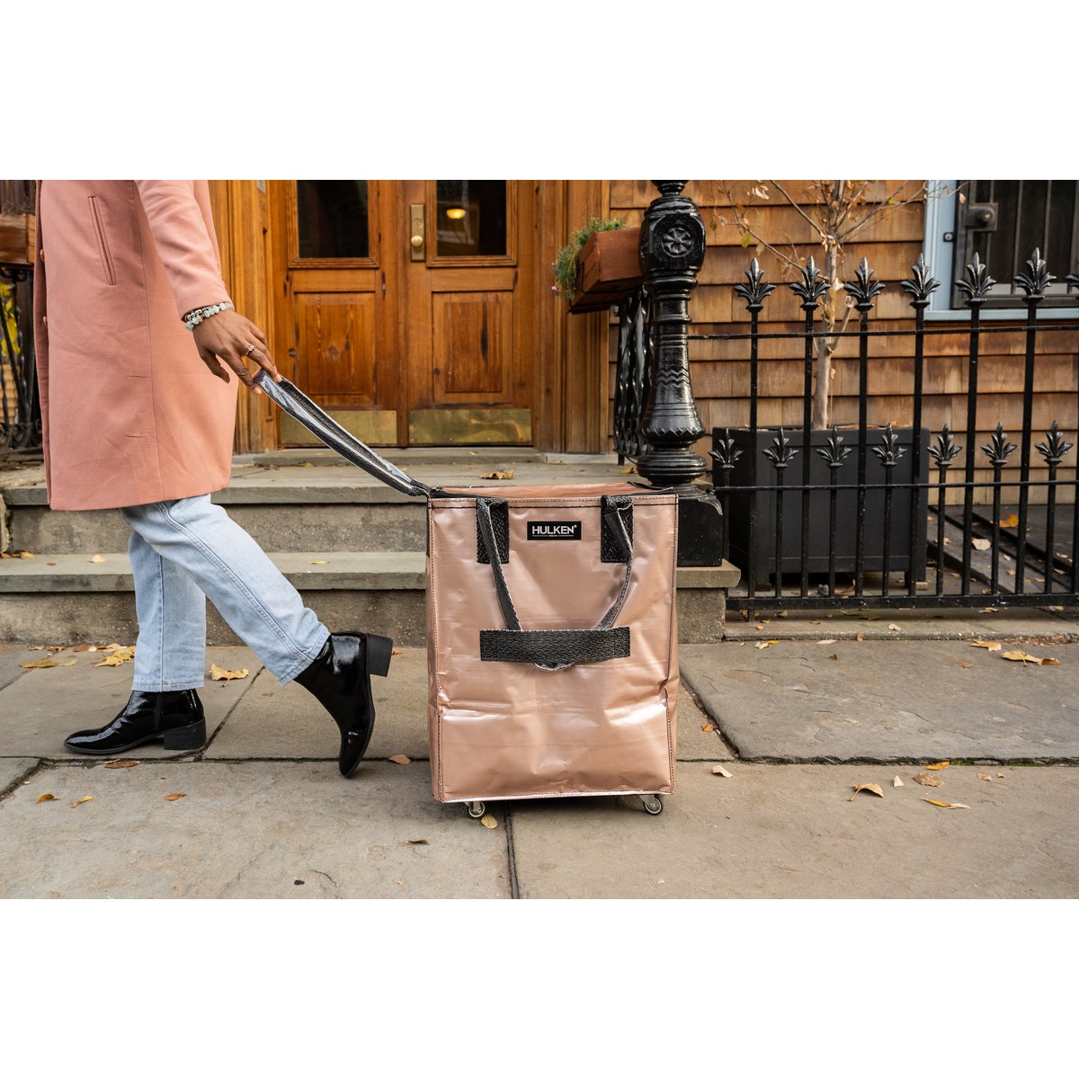 Hulkenbag Large Rosegold met ingebouwde Cover