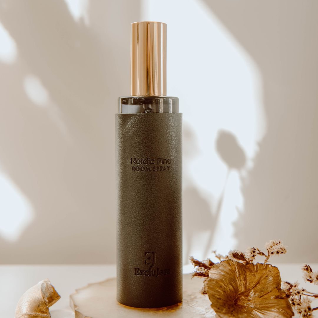 Spray para ambientes con tacto de cuero negro pino nórdico