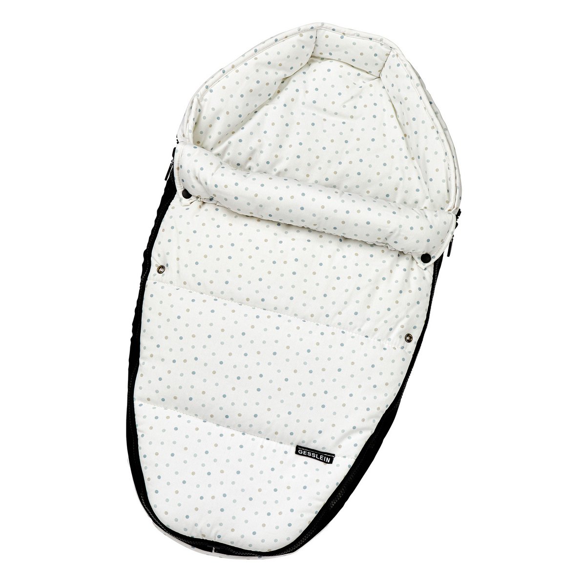 White doted white one size