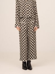 Classic Betty Argyle-inspired Geometric Print Pants