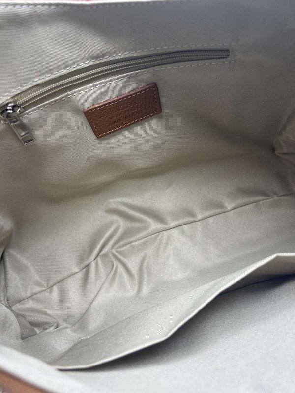 Borsa a tracolla in camoscio e vera pelle con tracolla, Made in Italy, art. 112754