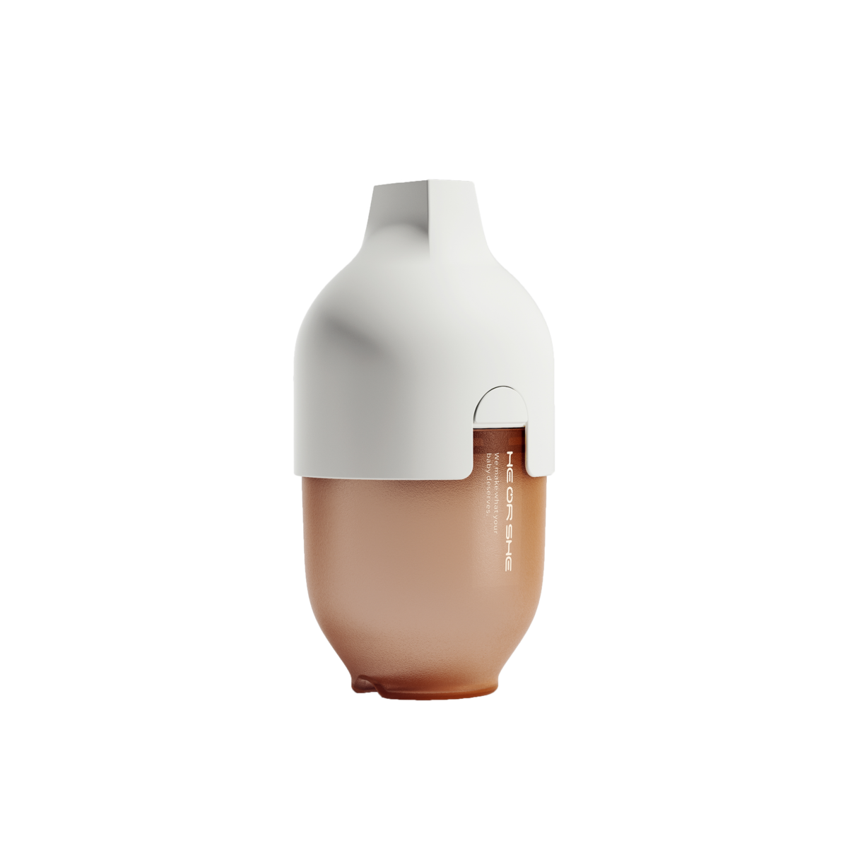 HEORSHE ULTRA WIDE NECK BOTTLE, 240 ml., 6+, WHITE