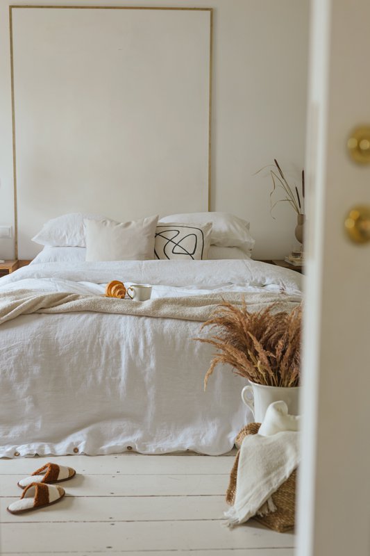 White Linen Duvet Cover