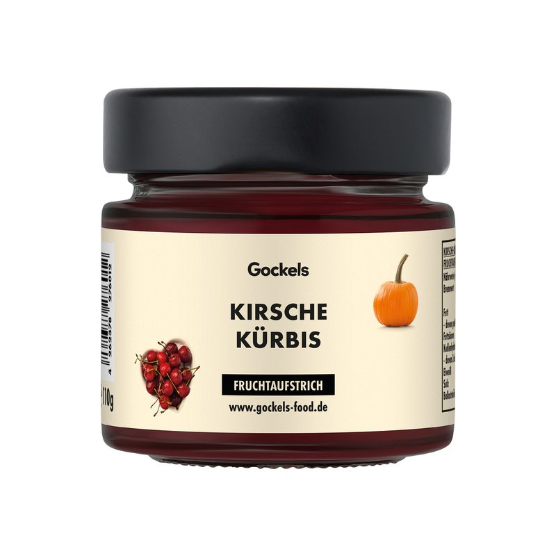 Cherry pumpkin fruit spread - enjoy autumn sweetness in the glass!