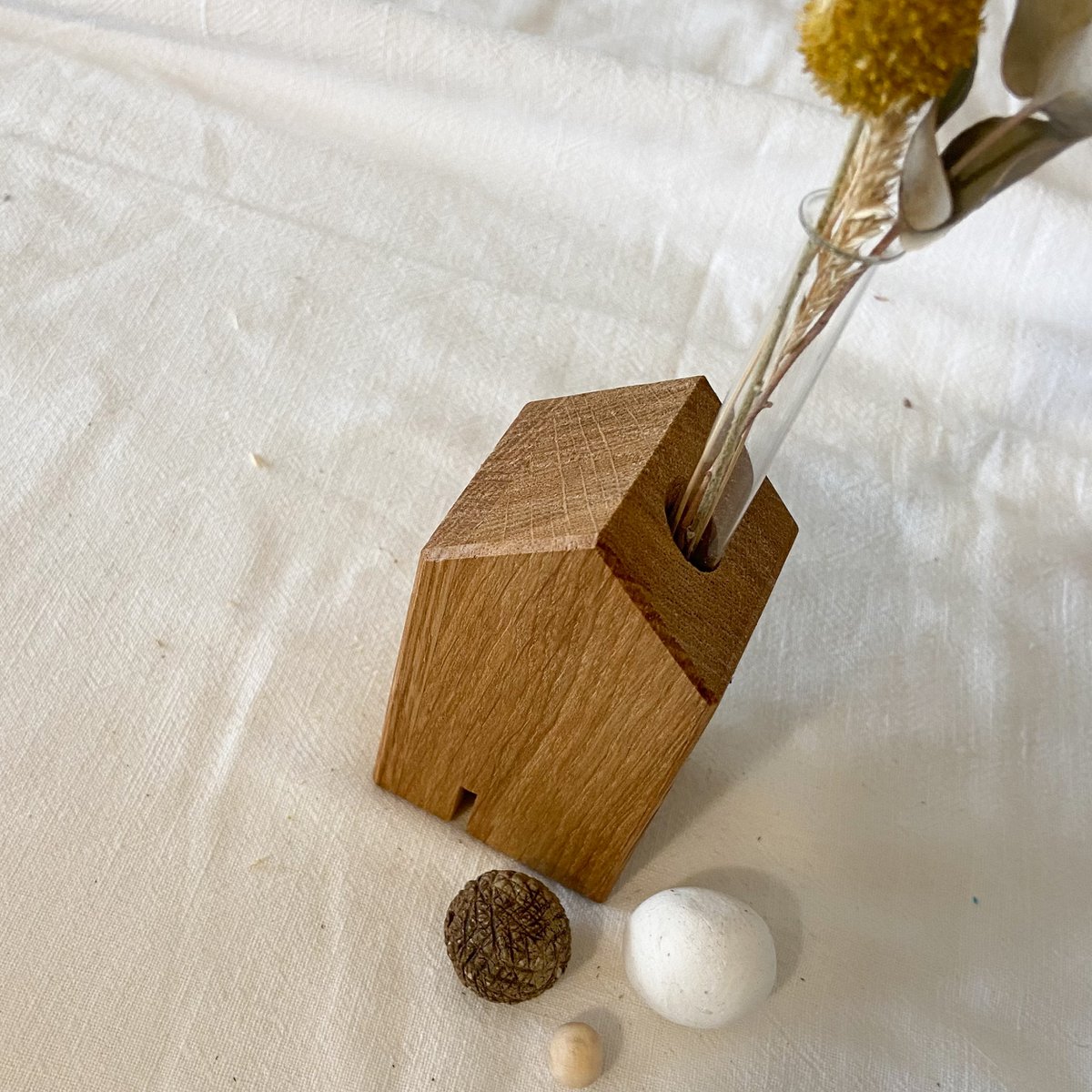 minimalistische Dekohäuschen - 5 Varianten - aus Eiche