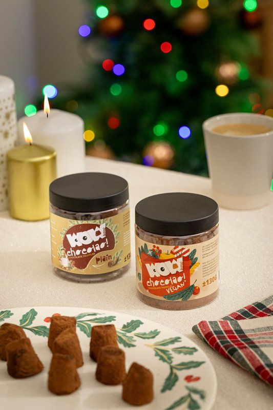 Tartufi Al Cioccolato Classico Vaso Regalo 130g | Cioccolato francese di lusso