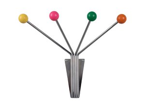 Hat Rack Neptune Chrome w Coloured Balls Small