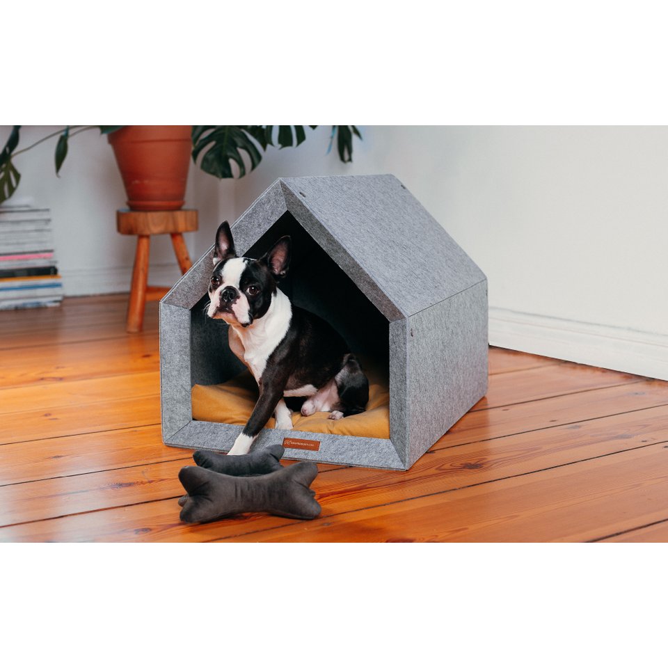 Pethome Perfekt hus til en hund og en kat - lysegrå/genanvendt