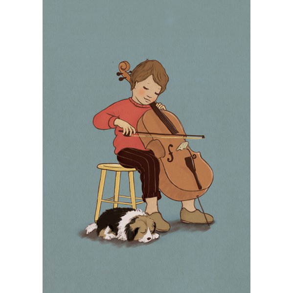 Ansichtkaart Cello