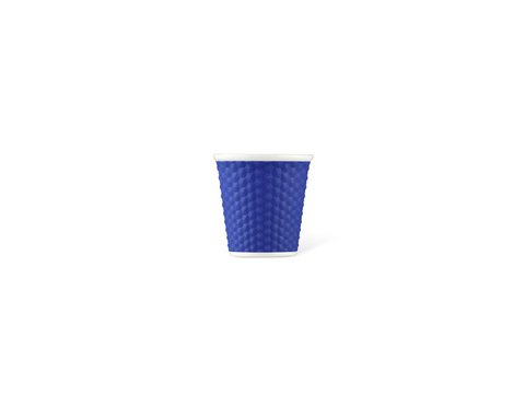 Porcelain cup LAP 80ml with silicon. grip honeycomb Indigo
