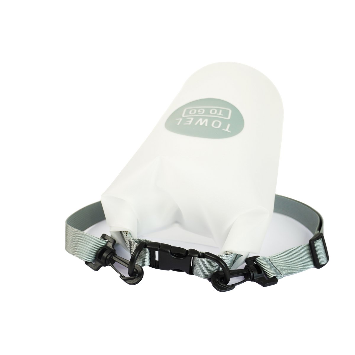 SERVIETTE TO GO Roll N Go Sac Sec 5L | Sac de Surf Transparent imperméable pour Piscine de Plage | Gris