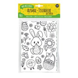 Coloring tablecloth motif Easter