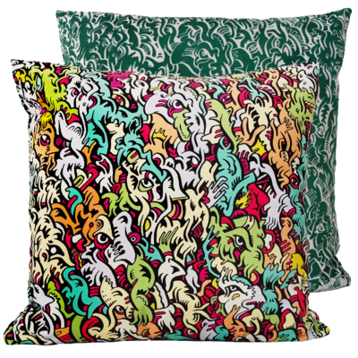 Cuscino Inka Monstro Velvet di Nigoull