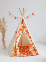 Girlande „Picknick mit Blumen“.