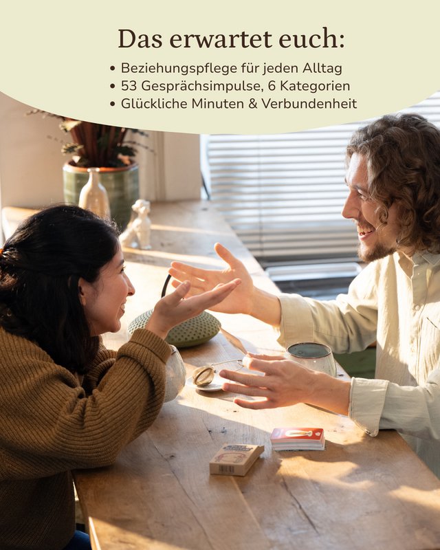 Quelques minutes de bonheur – Jeu de cartes de conversation pour couples
