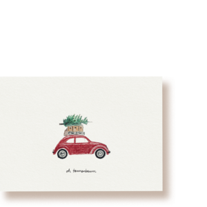 Oh Christmas tree beetle | postcard