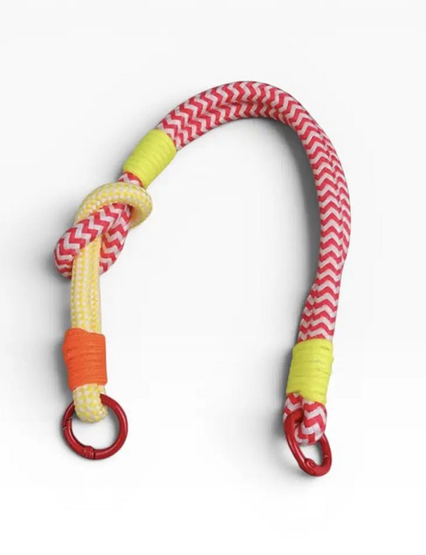 Keychain - cell phone chain - red white