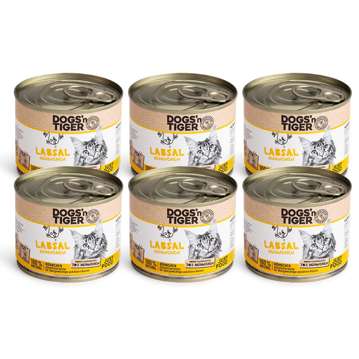 Dogs’n Tiger Adult, Senior, premium cat food, Labsal, wet food, grain-free, chicken