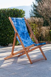 Transat chilienne - bois massif - toile amovible – Design by Gilles Giacomotti
