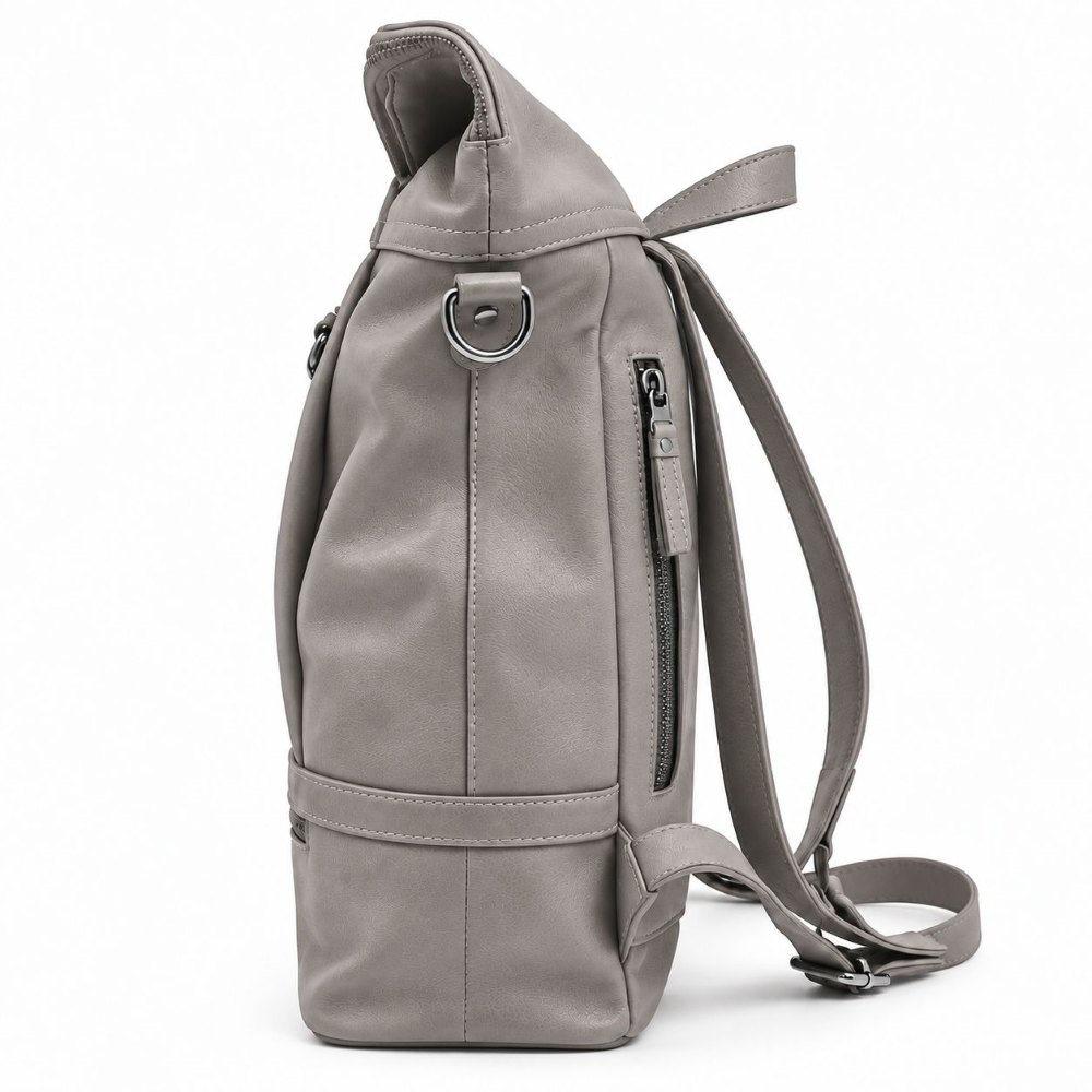 ROLLTOP RYGSÆK Rygsæk Leder grå