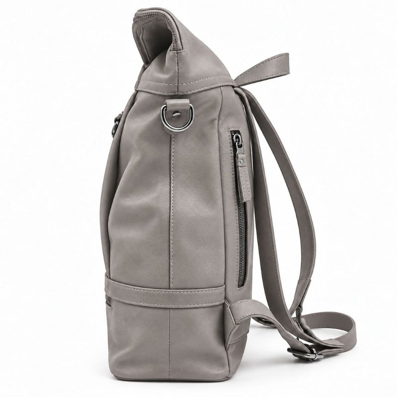 ROLLTOP RYGSÆK Rygsæk Leder grå