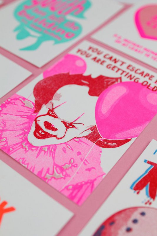 Riso print Pennywise you can't escape it
