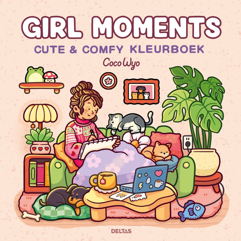 Girl Moments Cute & comfy kleurboek Coco Wyo