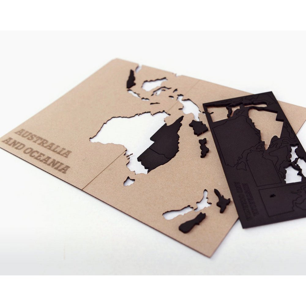 Carte du monde en bois - True Puzzle
