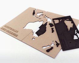 Carte du monde en bois - True Puzzle