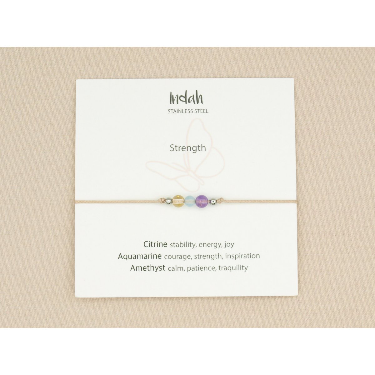 Armband rock, strength, zilver en goud