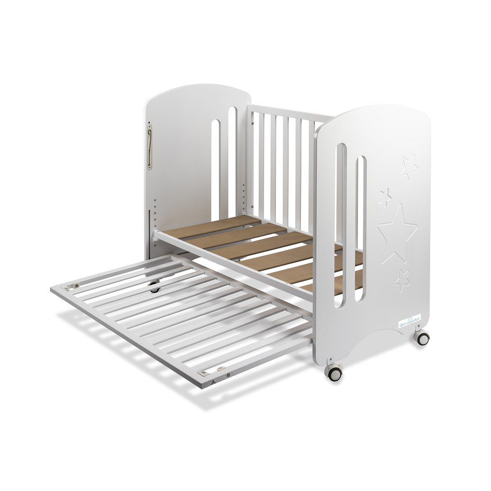 COT BED FOR MATTRESS 60X120 - MOD. NEW STAR - WHITE COLOR