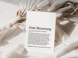 Postcard "Get well soon" definition